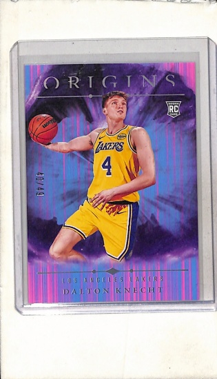 DALTON KNECHT 2024-25 PANINI ORIGINS PINK ROOKIE CARD