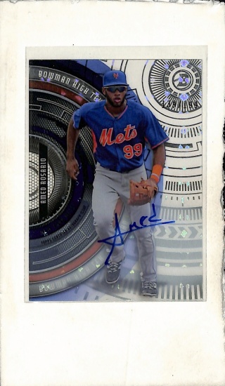 AMED ROSARIO 2017 BOWMAN HIGH TEK AUTOGRAPH CARD