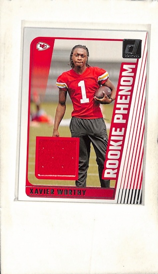 XAVIER WORTHY 2024 DONRUSS JERSEY ROOKIE CARD