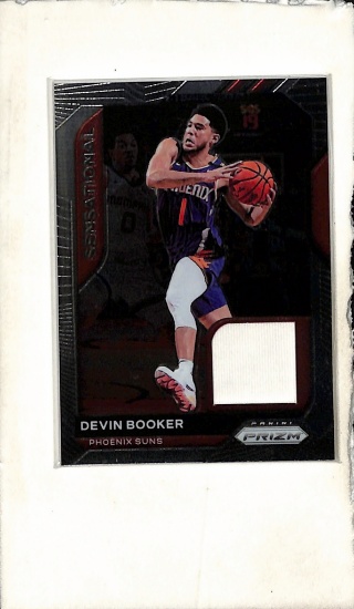 DEVIN BOOKER 2020-21 PANINI PRIZM GAME USED JERSEY CARD