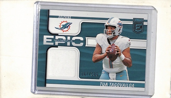 TUA TAGOVIALOA 2024 PANINI ELITE GAME USED JERSEY CARD