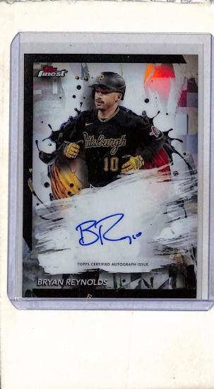 BRYAN REYNOLDS 2024 TOPPS FINEST AUTOGRAPH CARD