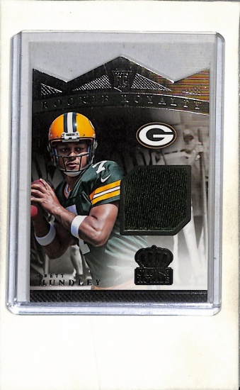 BRETT HUNDLEY 2015 PANINI CROWN ROYALE JERSEY ROOKIE CARD