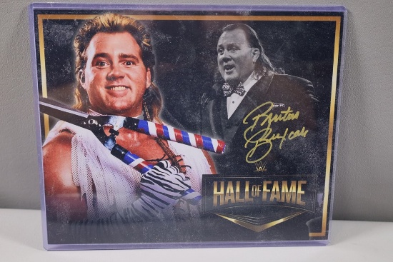 BRUTUS THE BARBER BEEFCAKE SIGNED 8X10 WWE HOF PHOTO