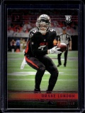 DRAKE LONDON 2022 PANINI PINK FOIL ROOKIE CARD
