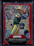 BRETT HUNDLEY 2015 PANINI PRIZM RED PRIZM ROOKIE CARD SP