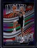 JEREMY SOCHAN 2022-23 PANINI PRIZM INSTANT IMPACT SILVER PRIZM ROOKIE