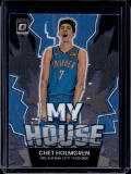 CHET HOLMGREN 2022-23 PANINI OPTIC MY HOUSE ROOKIE CARD