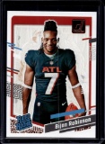 BIJAN ROBINSON 2023 DONRUSS CANVAS PHOTO VARIATION ROOKIE CARD