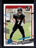 BIJAN ROBINSON 2023 DONRUSS RATED ROOKIE CARD
