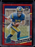 STETSON BENNETT IV 2023 PANINI OPTIC RED WAVE PRIZM ROOKIE CARD
