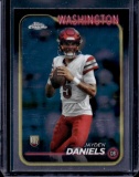 JAYDEN DANIELS 2024 TOPPS CHROME ROOKIE CARD