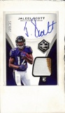 JALEEL SCOTT 2018 PANINI LIMITED JERSEY PATCH AUTOGRAPH ROOKIE CARD