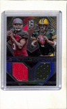 JAMEIS WINSTON BRETT HUNDLEY 2015 PANINI SPECTRA SILVER PRIZM DUAL JERSEY ROOKIE