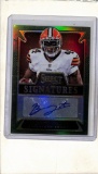 BEN TATE 2014 PANINI SELECT EMERALD GREEN PRIZM AUTOGRAPH CARD