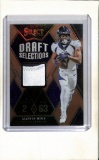 MARVIN MIMS 2023 PANINI SELECT JERSEY PATCH PRIZM ROOKIE CARD