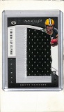BRETT HUNDLEY 2015 PANINI IMMACULATE JUMBO JERSEY PATCH ROOKIE CARD