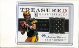 BRETT HUNDLEY 2015 NATIONAL TREASURES JERSEY ROOKIE CARD