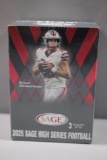 2025 SAGE HIGH SERIES FOOTBALL SEALED BLASTER. 3 AUTOGRAPHS PER BOX