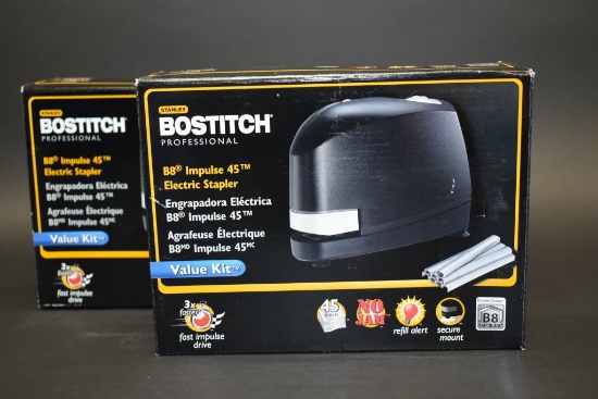 2 Bostitch B8 Impulse 45 Electric Staplers