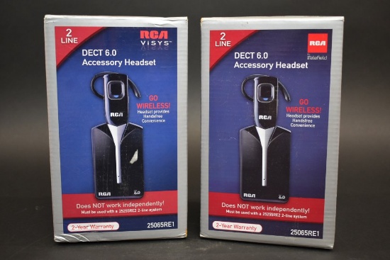 2 RCA Wireless Headsets