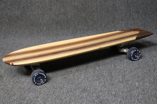 39in Solid Wood Long Board Skateboard