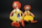 2 Vintage Ronald McDonald Cloth Dolls