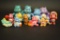 Collection Of Vintage Care Bear Small Rubber Toy's