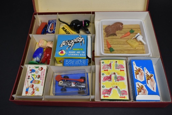 Magnetic Playmates Vintage Toy Set