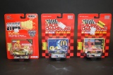3 Racing Champions Die Cast Car And Card Sets