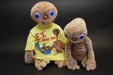2 Vintage Plush E.T Dolls