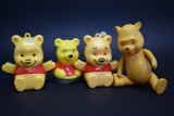 4 Vintage Winnie The Pooh Toys
