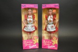 2 Holiday Treats Barbie Dolls
