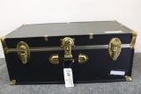 Black Seward Classic Collection Footlocker Trunk