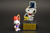 2 Snoopy Collectible Toys