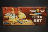 Vintage Handy Andy Blue Diamond Tin Tool Box