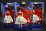 3 Collector Edition Silken Flame Barbie Dolls