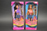 2 Butterfly Art Barbie Dolls