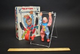 Vintage Wind Up Loop The Loop Clown