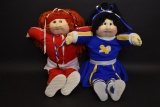 2 Vintage Soft Sculpture Cabbage Patch Kids Dolls