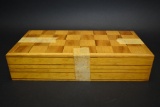 Vintage Hand Carved Travel Chess Set