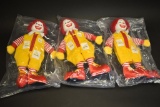3 Vintage Ronald McDonald Dolls