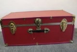 Red Seward Classic Collection Footlocker Trunk