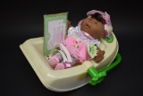 Cabbage Patch Baby Doll With Carrier Basket