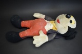 Large Vintage Mickey Mouse Plush Toy