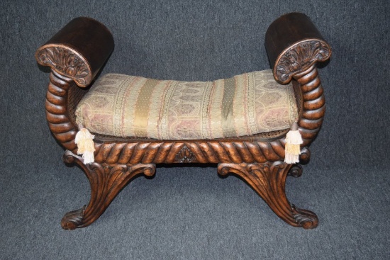 Hand Carved Bench