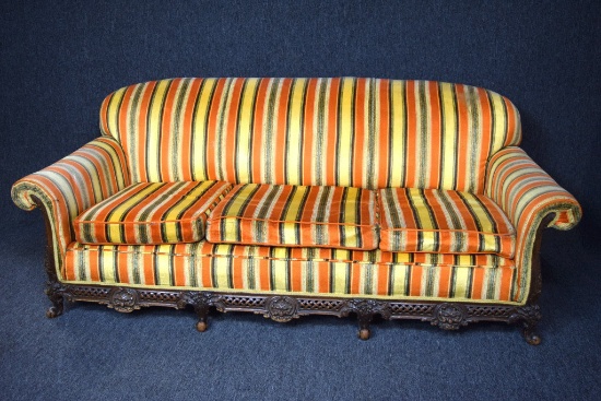 Vintage Hand Carved Sofa