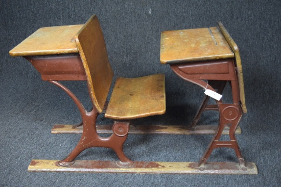 Antique School Desk