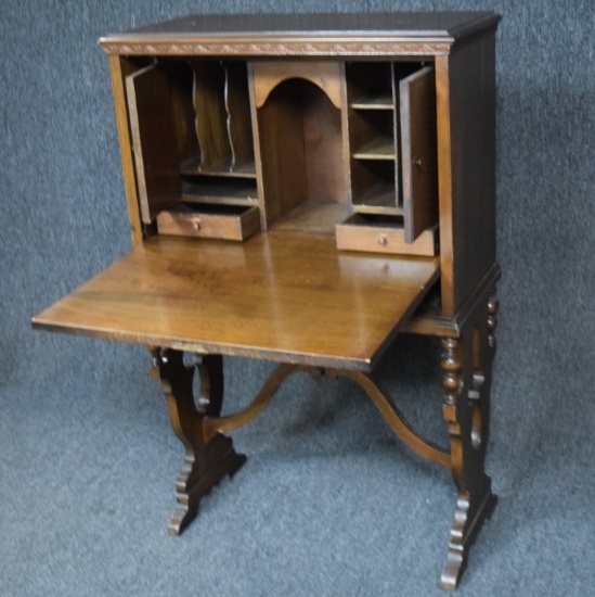 Antique Drop Front Secretary Desk