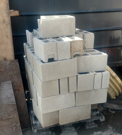 Pallet Full of Concrete Blocks